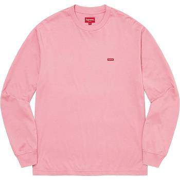 Suéteres Supreme Small Box L/S Tee Rosa | PT247QZ